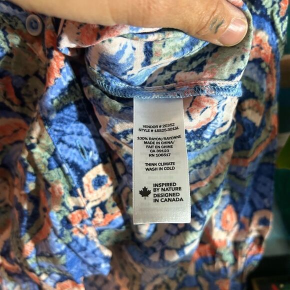 Northern Reflections Multicolor Patterned Blouse - Picture 6 of 14